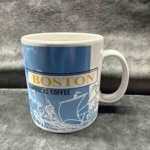 Starbucks Blue Boston Landmarks City 1999 Rare Style Coffee Mug